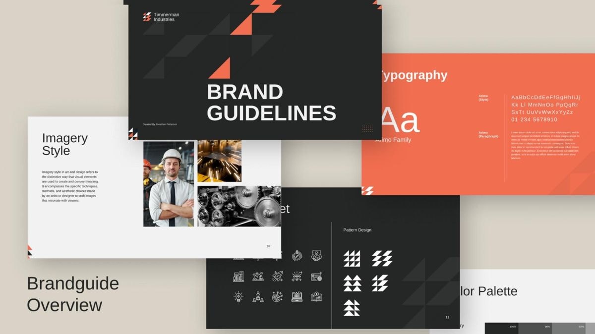 Brand guidelines pages