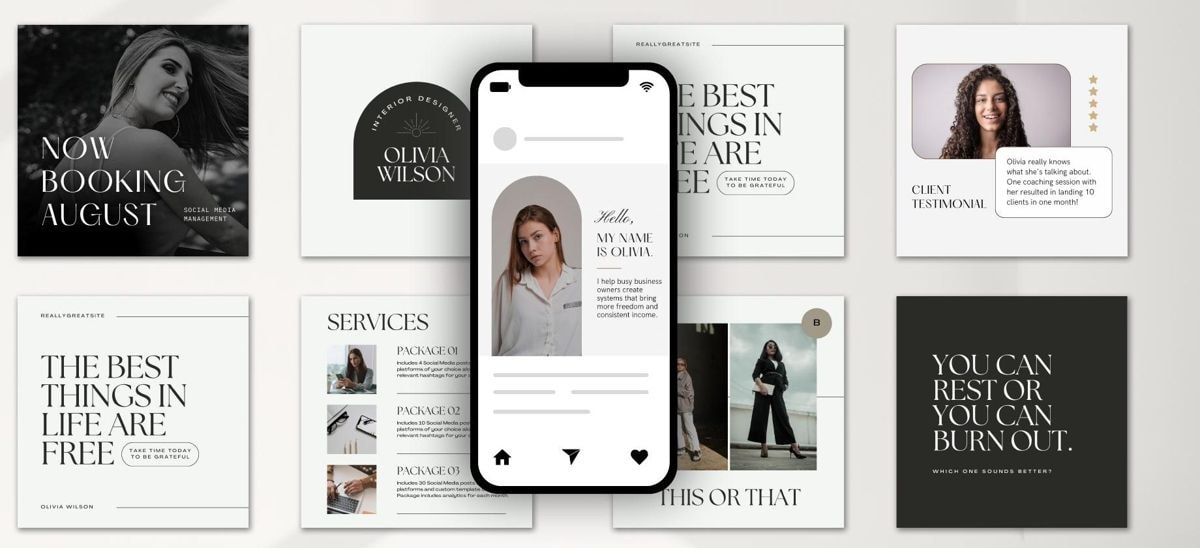 Social media post designs