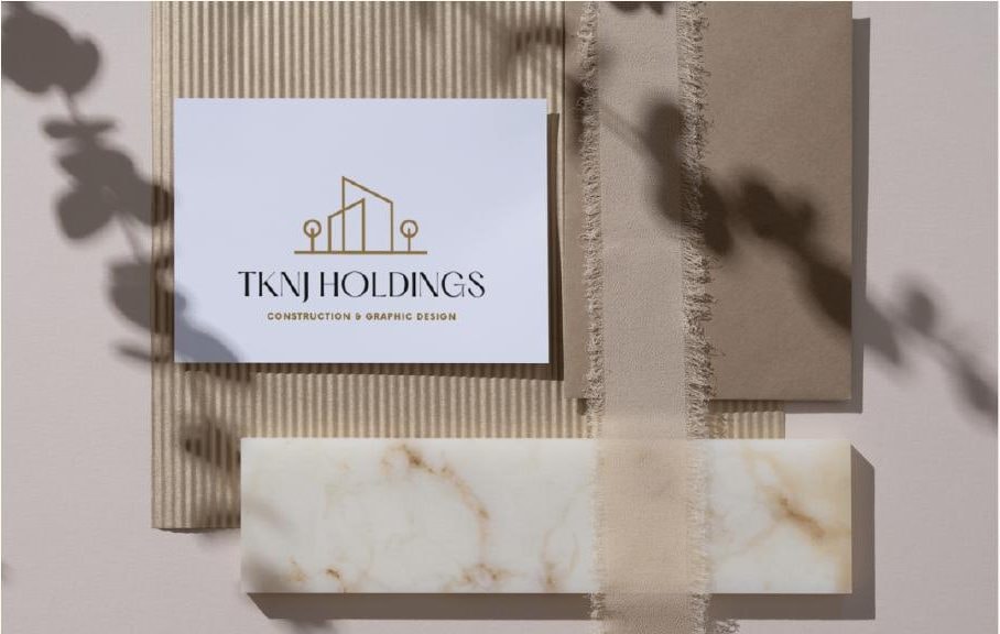 TKNJ card on marble and linen